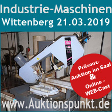 Industrieauktion Fabrikauflösung Wittenberg
