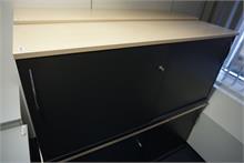 Sideboard Koenig & Neurath anthrazit - Holzdekor Buche 160cm