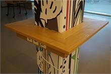 Holz-Konsole - Steh-Tisch Säule