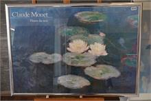 Kunststoffrahmen silber mit Druck "Monet"